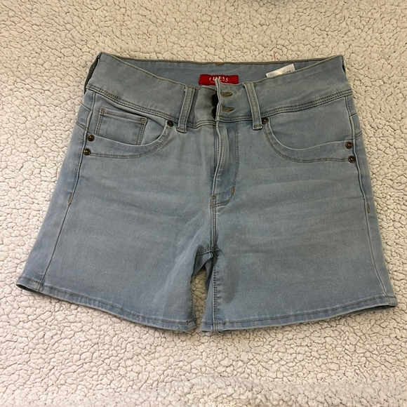 Guess Pants - Guess High Rise Jean Shorts